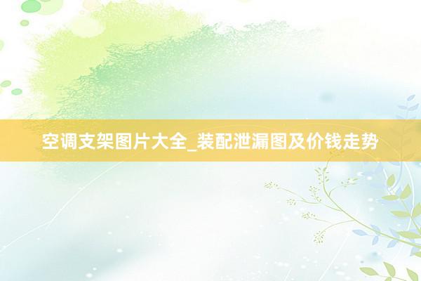 空调支架图片大全_装配泄漏图及价钱走势